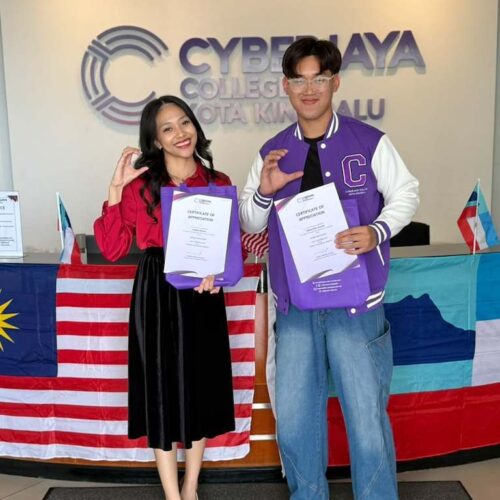 Cyberjaya College Kota Kinabalu alumni participating in the Orientation Week career sharing session